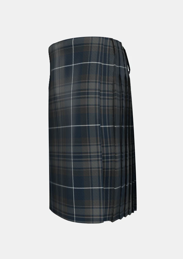 Traditional_Midnight_Pride_Tartan_kilt_left_image_with_pleated_design_and_adjustable_buckles_for_men