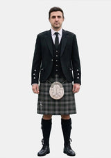 Traditional_Midnight_Thistle_Tartan_7499_Kilt_and_Argyle_Jacket_Kilt_Outfits_front_image