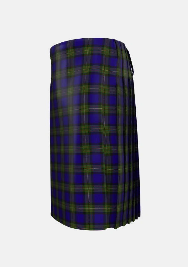 Traditional_Minnick_Tartan_3476_kilt_left_image_with_pleated_design_and_adjustable_buckles_for_men