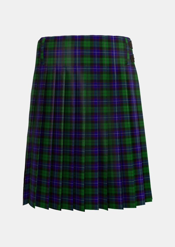 Traditional_Mitchell_2_Tartan_3178_kilt_back_image_with_pleated_design_and_adjustable_buckles_for_men