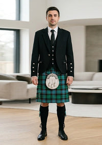 Traditional_Mitchell_Tartan_Kilt_and_Argyle_Jacket_Kilt_Outfit_front_image