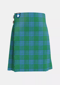 Traditional_Montgomery_Blue_Ancient_Tartan_kilt_front_image_with_pleated_design_and_adjustable_buckles_for_men