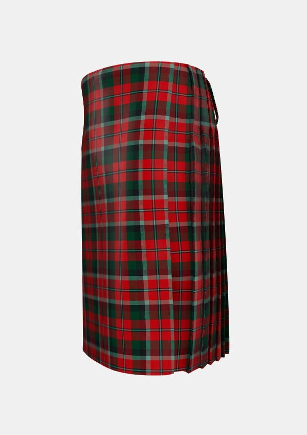 Traditional_Montrose_Graham_Tartan_350_kilt_left_image_with_pleated_design_and_adjustable_buckles_for_men