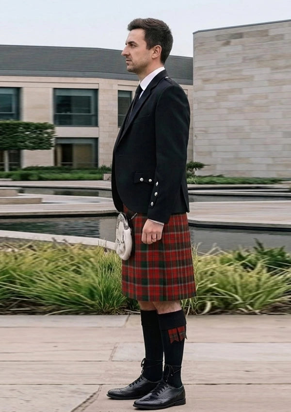 Traditional_Montrose_Tartan_350_Kilt_and_Argyle_Jacket_Kilt_Outfit_left_image
