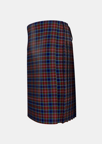 Traditional_Moon_Georgia_USA_Tartan_4100_kilt_left_image_with_pleated_design_and_adjustable_buckles_for_men