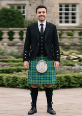 Traditional_Moore_tartan_345_Kilt_and_Argyle_Jacket_Kilt_Outfit_front_image