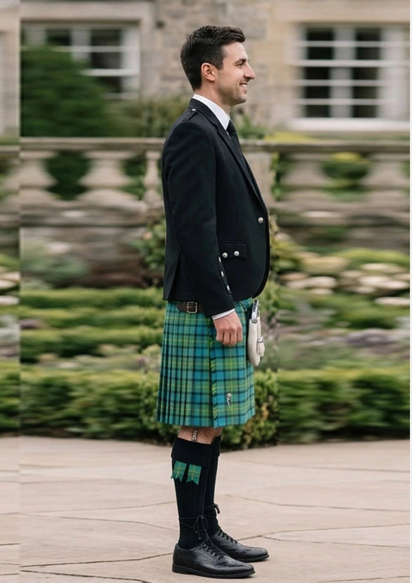 Traditional_Moore_tartan_345_Kilt_and_Argyle_Jacket_Kilt_Outfit_right_image