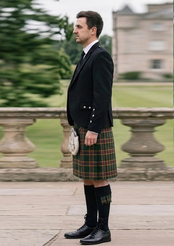 Traditional_Moran_Family_Ubique_Tartan_Kilt_and_Argyle_Jacket_Kilt_Outfit_left_image