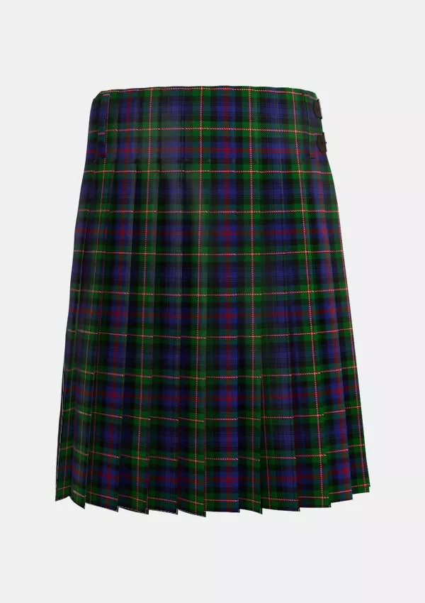 Traditional_Morgan_Tartan_kilt_back_image_with_pleated_design_and_adjustable_buckles_for_men