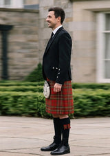 Traditional_Morrison_Clan_tartan_998_Kilt_and_Argyle_Jacket_Kilt_Outfit_left_image