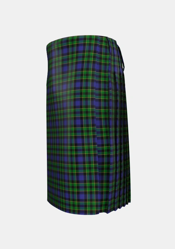 Traditional_Mowat_2_Tartan_258_kilt_left_image_with_pleated_design_and_adjustable_buckles_for_men