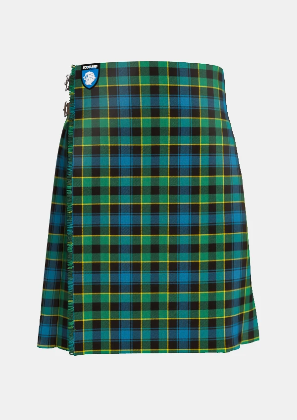 Traditional_Mowat_tartan_front_image_with_pleated_design_and_adjustable_buckles_for_men