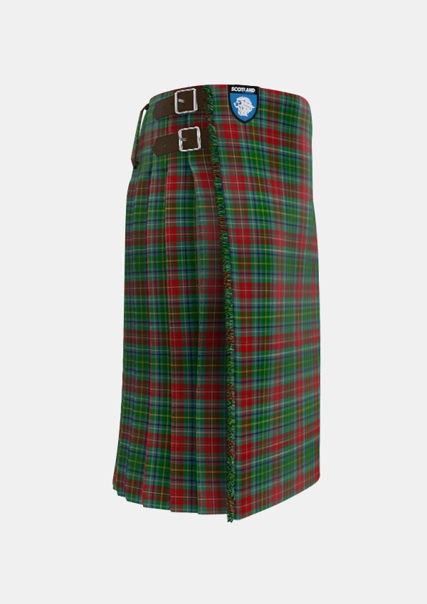 Traditional_Muirhead_2_Tartan_3099_kilt_right_image_with_pleated_design_and_adjustable_buckles_for_men