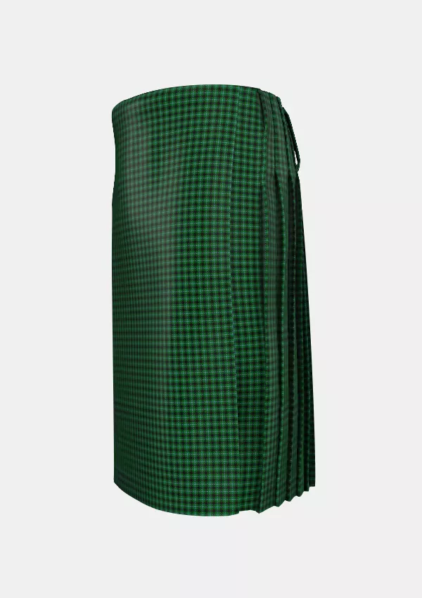 Traditional_Mull_Tartan_162_kilt_left_image_with_pleated_design_and_adjustable_buckles_for_men