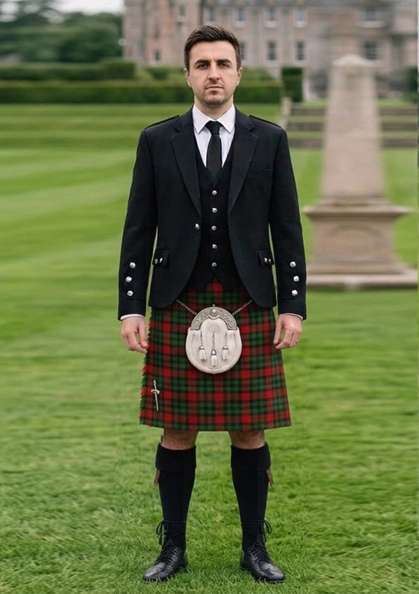 Traditional_Murdoch_Tartan_5646_Kilt_and_Argyle_Jacket_Kilt_Outfit_front_image