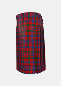 Traditional_Murray_of_Tullibardine_Tartan_kilt_440_left_image_with_pleated_design_and_adjustable_buckles_for_men