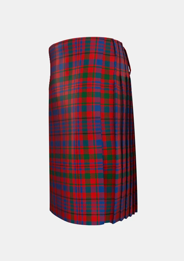 Traditional_Murray_of_Tullibardine_Tartan_kilt_440_left_image_with_pleated_design_and_adjustable_buckles_for_men