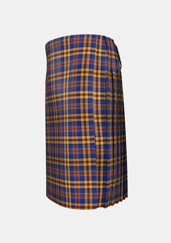 Traditional_Murtaugh_Tartan_4022_kilt_left_image_with_pleated_design_and_adjustable_buckles_for_men