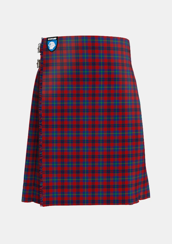 Traditional_Nicolson_of_Tiree_Coll_Tartan_7870_kilt_front_image_with_pleated_design_and_adjustable_buckles_for_men