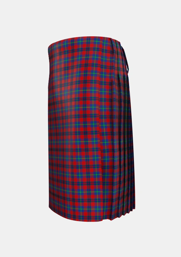 Traditional_Nicolson_of_Tiree_Coll_Tartan_7870_kilt_left_image_with_pleated_design_and_adjustable_buckles_for_men
