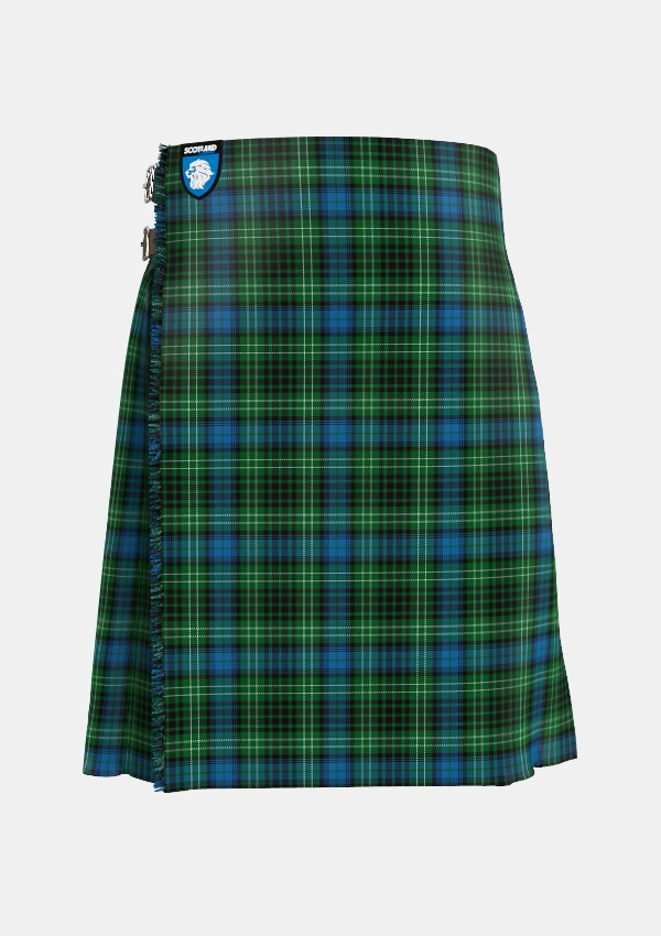 Traditional_OConnor_Tartan_2217_kilt_front_image_with_pleated_design_and_adjustable_buckles_for_men