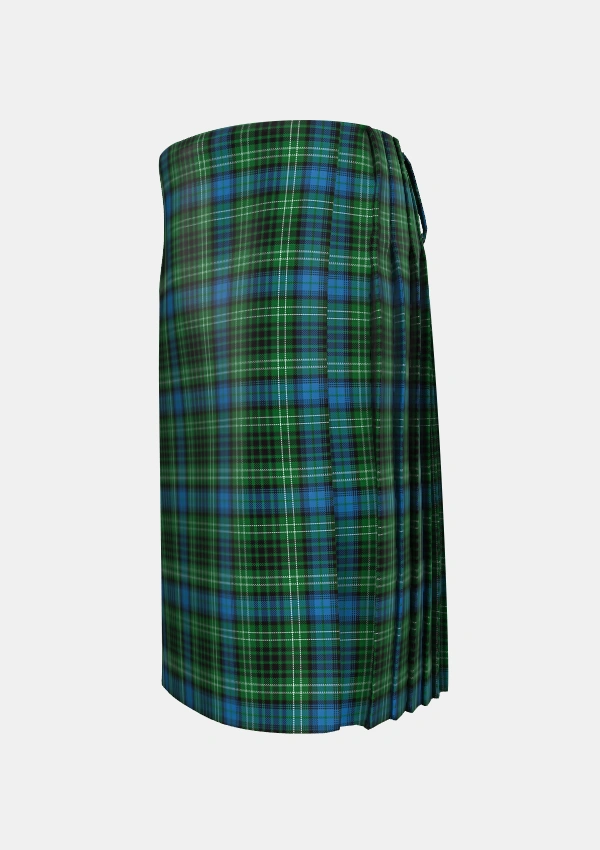 Traditional_OConnor_Tartan_2217_kilt_left_image_with_pleated_design_and_adjustable_buckles_for_men