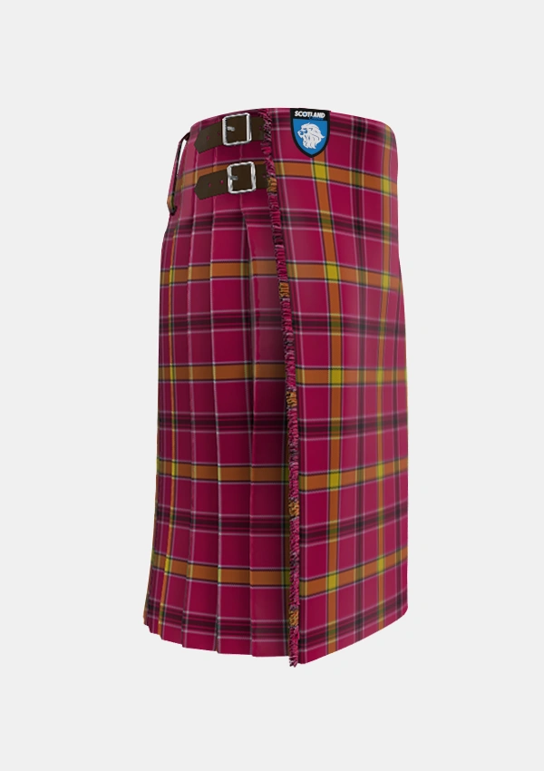 Traditional_OMeehan_Tartan_5902_kilt_right_image_with_pleated_design_and_adjustable_buckles_for_men