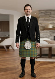 Traditional_O_Brien_Tartan_Kilt_and_Argyle_Jacket_Kilt_Outfit_front_image
