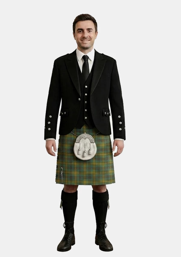 Traditional_O_Brien_Tartan_Kilt_and_Argyle_Jacket_Kilt_Outfits_front_image