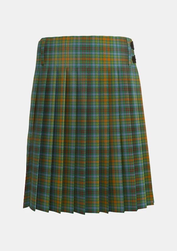 Traditional_O_Brien_Tartan_kilt_back_image_with_pleated_design_and_adjustable_buckles_for_men