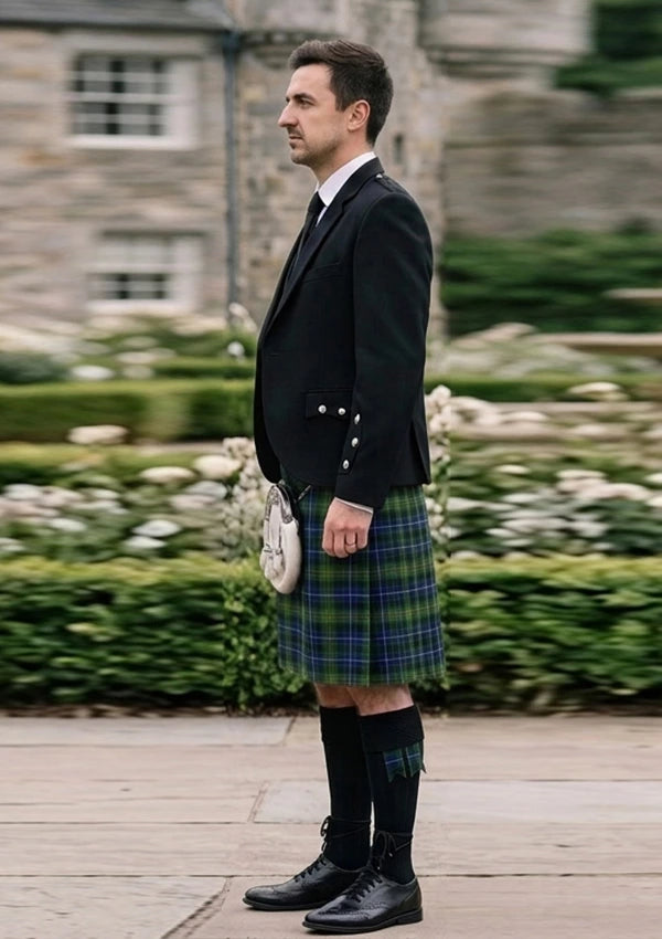 Traditional_O_Doherty_Tartan_10566_Kilt_and_Argyle_Jacket_Kilt_Outfit_left_image