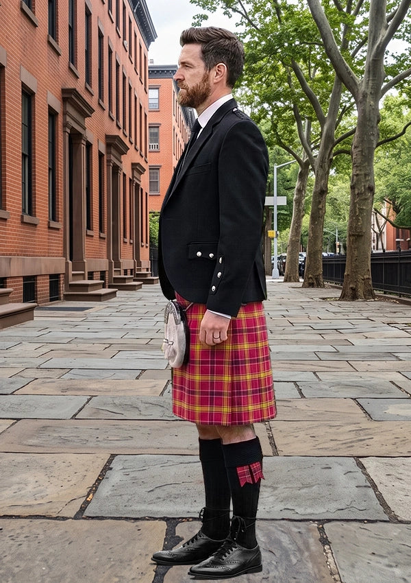 Traditional_O_Meehan_Tartan_5902_Kilt_and_Argyle_Jacket_Kilt_Outfit_left_image