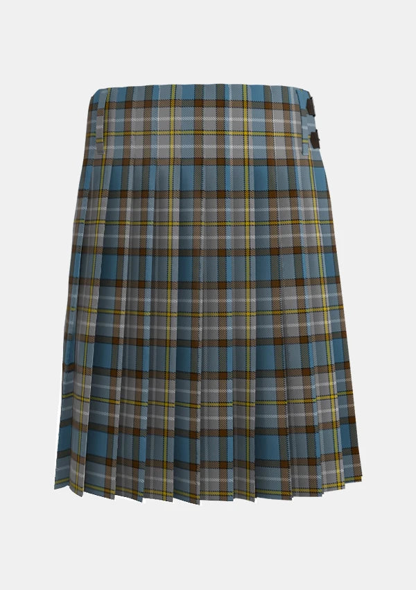 Traditional_O_Rourke_Tartan_kilt_back_image_with_pleated_design_and_adjustable_buckles_for_men