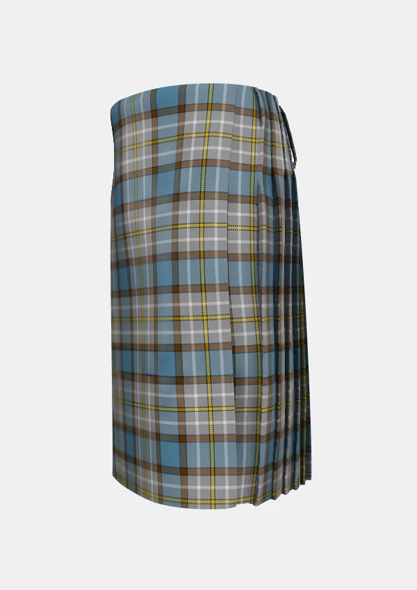 Traditional_O_Rourke_Tartan_kilt_left_image_with_pleated_design_and_adjustable_buckles_for_men