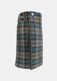 Traditional_O_Rourke_Tartan_kilt_right_image_with_pleated_design_and_adjustable_buckles_for_men