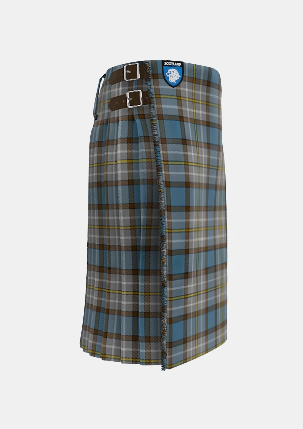 Traditional_O_Rourke_Tartan_kilt_right_image_with_pleated_design_and_adjustable_buckles_for_men