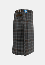 Traditional_Oban_Mist_Tartan_kilt_11010_right_image_with_pleated_design_and_adjustable_buckles_for_men