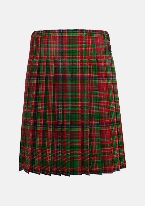 Traditional_Ogilvie_1831_Tartan_2132_kilt_back_image_with_pleated_design_and_adjustable_buckles_for_men