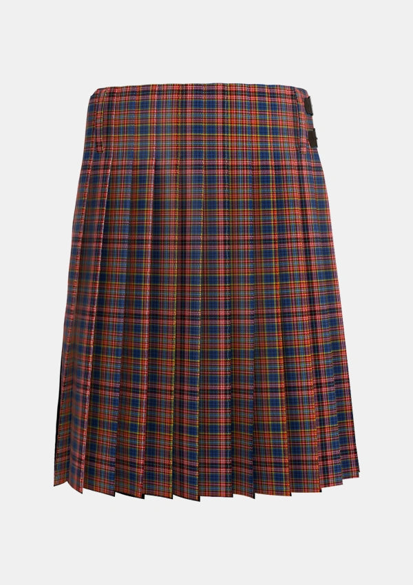 Traditional_Ogilvie_6_Tartan_677_kilt_back_image_with_pleated_design_and_adjustable_buckles_for_men