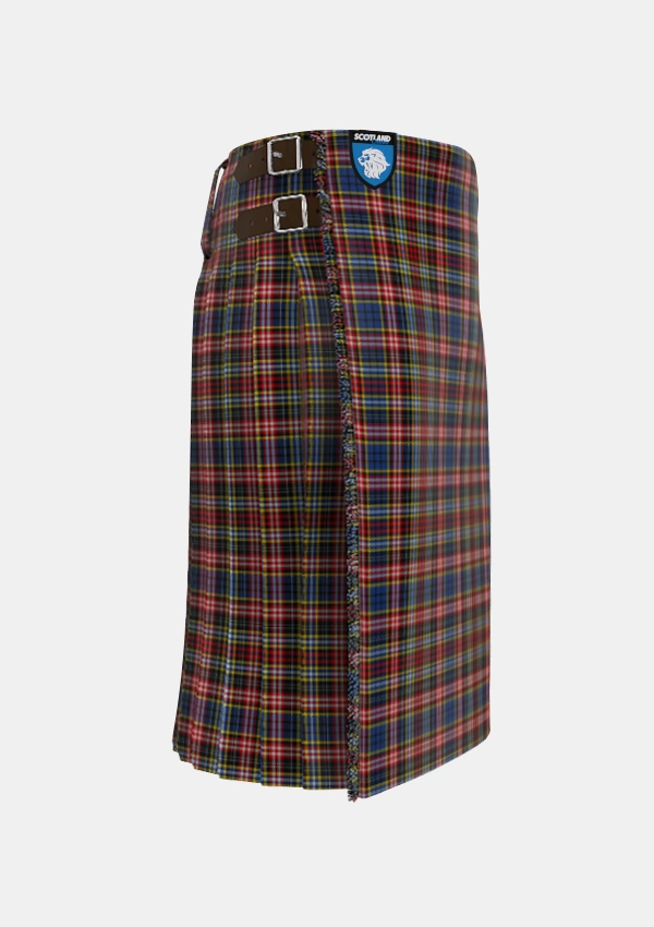 Traditional_Ogilvy_or_Drummond_of_Strathallen_Tartan_1797_kilt_right_image_with_pleated_design_and_adjustable_buckles_for_men