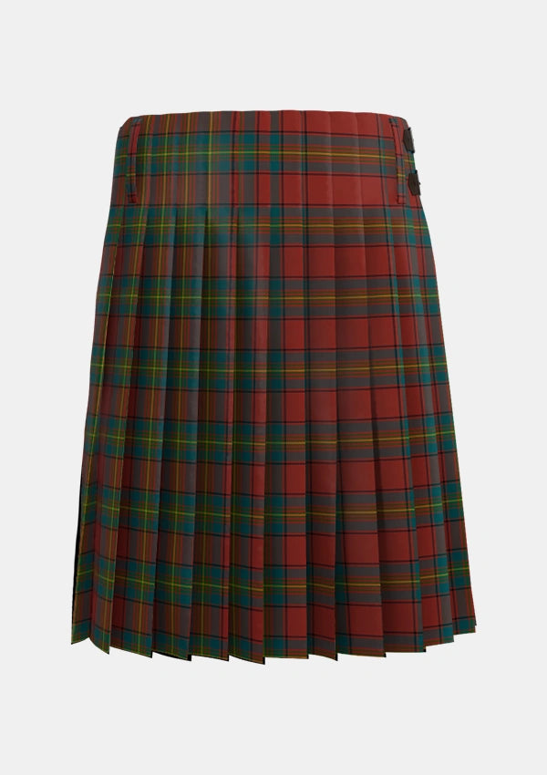 Traditional_Oliver_Dress_Red_Tartan_1606_kilt_back_image_with_pleated_design_and_adjustable_buckles_for_men