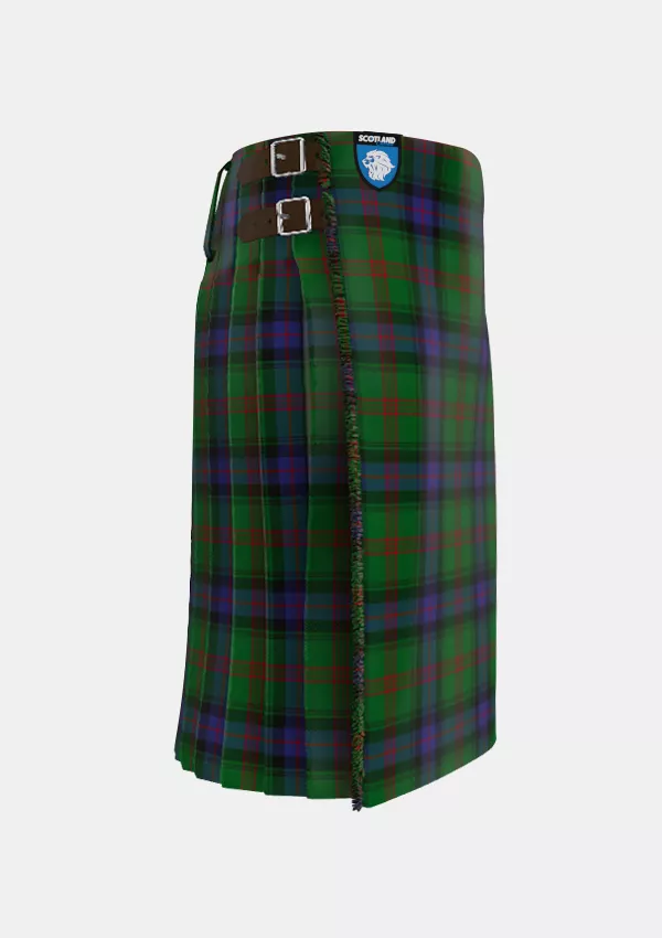 Traditional_Park_Tartan_2387_kilt_right_image_with_pleated_design_and_adjustable_buckles_for_men