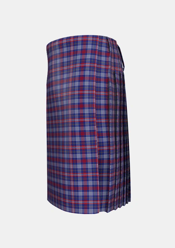 Traditional_Parker_USA_Tartan_6445_kilt_left_image_with_pleated_design_and_adjustable_buckles_for_men