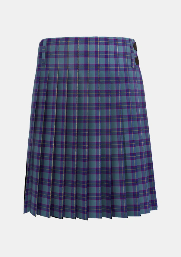 Traditional_Peacock_Samantha_Tartan_2655_kilt_back_image_with_pleated_design_and_adjustable_buckles_for_men