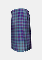 Traditional_Peacock_Samantha_Tartan_2655_kilt_left_image_with_pleated_design_and_adjustable_buckles_for_men