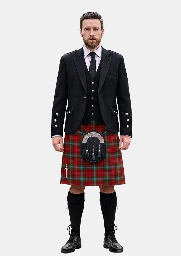 Traditional_Peacock_Tartan_5793_Kilt_and_Argyle_Jacket_Kilt_Outfits_front_image