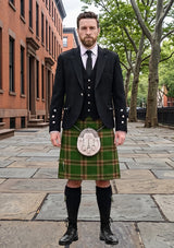 Traditional_Pettigrew_J_Family_Tartan_Kilt_and_Argyle_Jacket_Kilt_Outfit_front_image