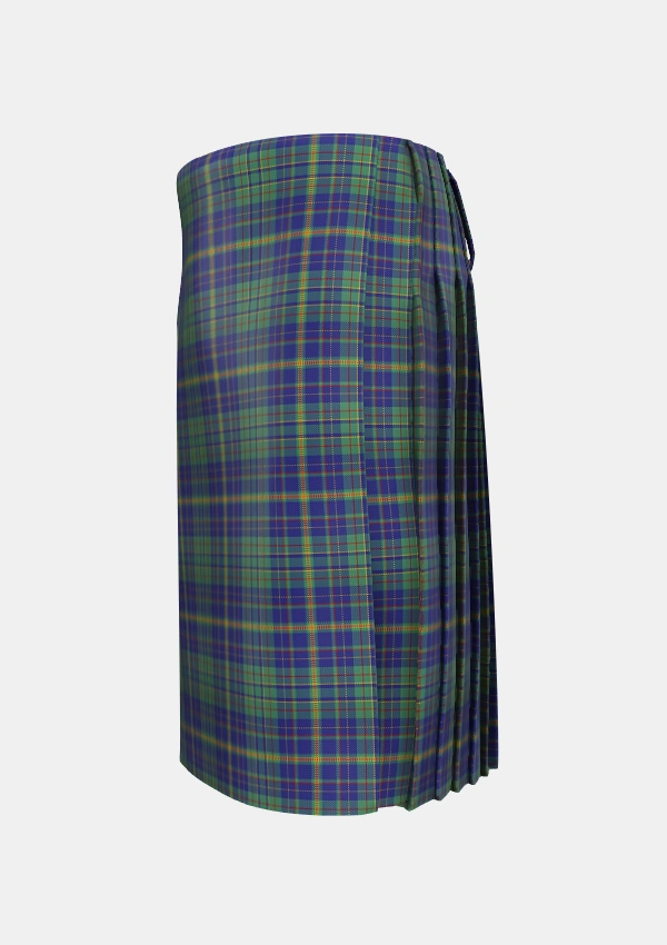 Traditional_Platt_Tartan_749_kilt_left_image_with_pleated_design_and_adjustable_buckles_for_men