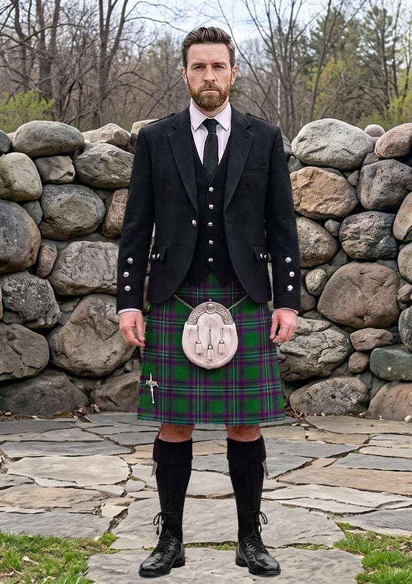 Traditional_Powell_Tartan_11787_Kilt_and_Argyle_Jacket_Kilt_Outfit_front_image