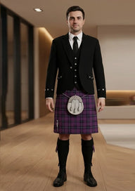 Traditional_Purple_Tartan_Kilt_and_Argyle_Jacket_Kilt_Outfit_front_image